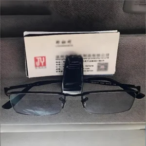 High qualitySoft Rubber Car Sun Visor Sunglasses Clip Anti-Scratch Glasses Holder Card Ticket Organizer for Car Owners